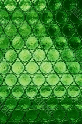 Green Circular Glass Window