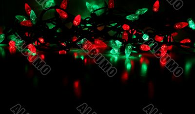 Red and Green Christmas Lights