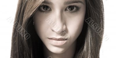 Beautiful portrait of a Vietnamese girl