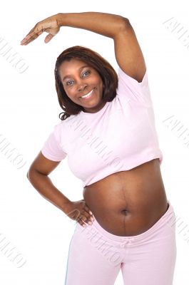 attractive pregnant woman