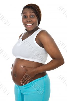 attractive pregnant woman