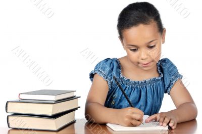 adorable girl studying adorable girl studying