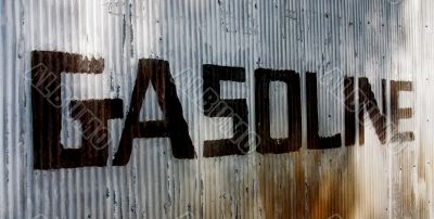 Gasoline Sign