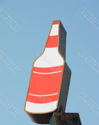 Liquor Bottle Sign