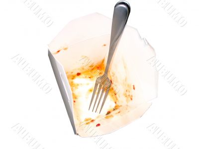 Empty Chinese Food Container