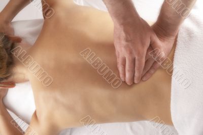 massage of the lower back