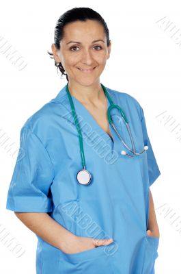 Attractive lady doctor