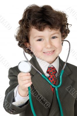 Adorable future doctor