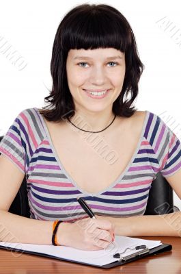 attractive girl student