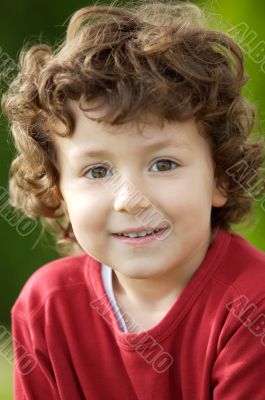 adorable happy boy smiling