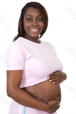 Attractive pregnant woman