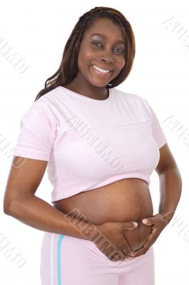 Attractive pregnant woman