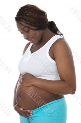 Attractive pregnant woman