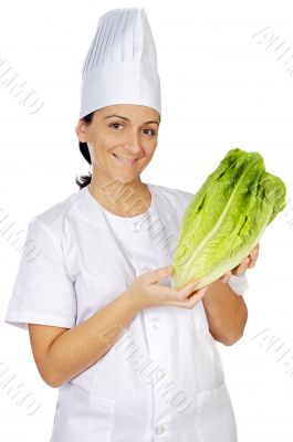 happy attractive cook woman