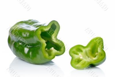 Green pepper slices