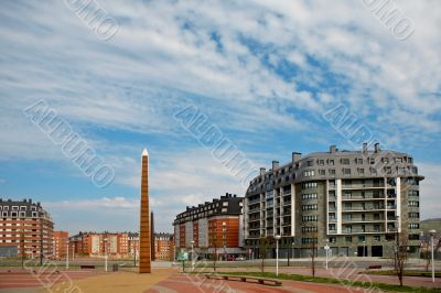 Modern apartments blocks