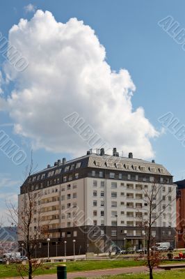 Modern apartments blocks