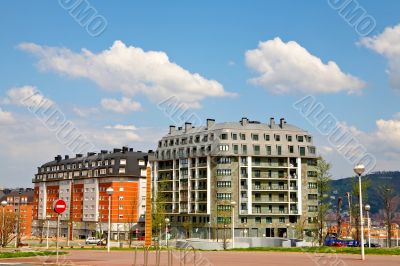 Modern apartments blocks