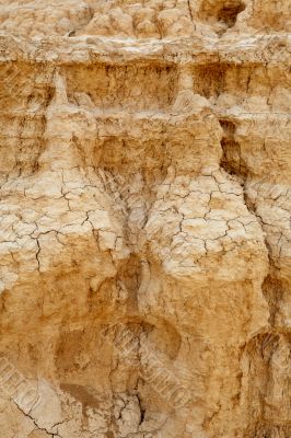 Cracked ground in the desert