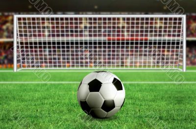 football - penalty in the stadium