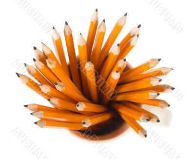 pencils inside mug