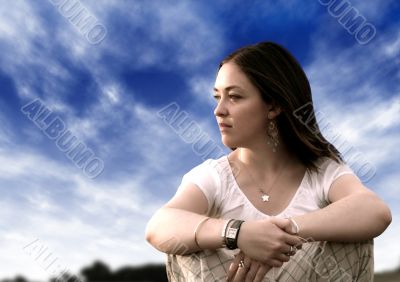 Pensive woman
