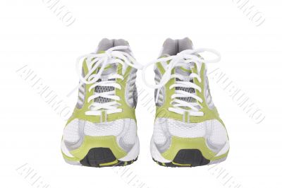 jogging shoes with detailed clipping path