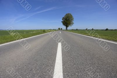 straight road wide