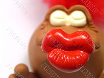 Lip of a kiss doll