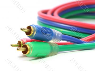 Component video cable 3 RCA jack