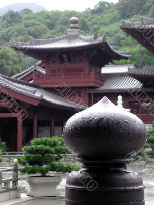 Chi lin Nunnery, a Buddhist center in Hong Kong