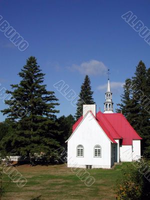 church at Mont Tremblant, Quebec (vertical)