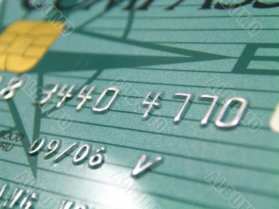 Credit card with chip Credit card with chip