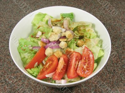 Green salad in a bowl