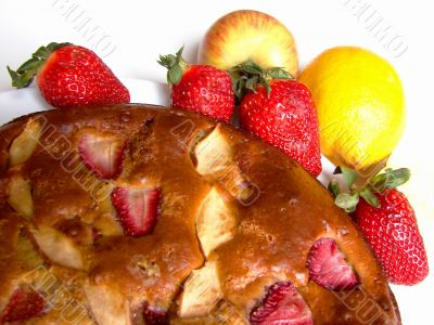 Pie with fruit