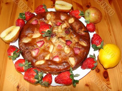 Pie with fruit