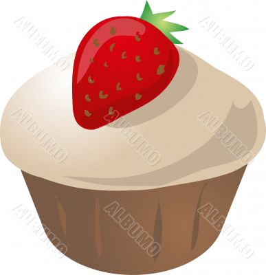 Cupcake strawberry