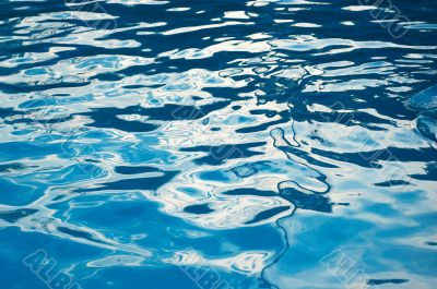 rippled reflections on the water. natural image.