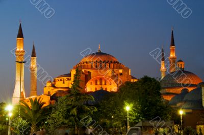 Aya Sofya at Night