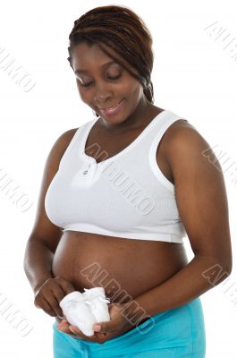 Attractive pregnant woman