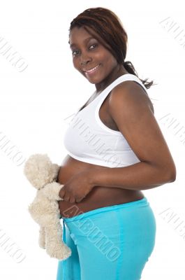 attractive pregnant woman