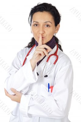 lady doctor commanding silence lady doctor commanding silence
