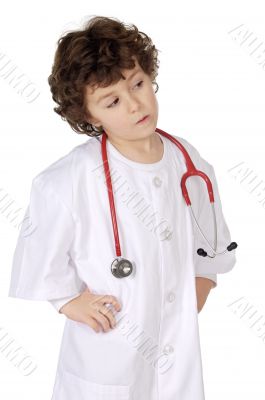 Adorable future doctor