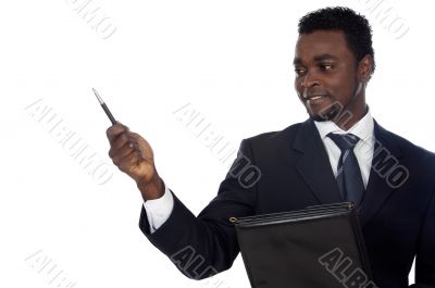 attractive african businessman