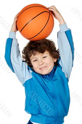 adorable child playing the basketball adorable child playing the basketball