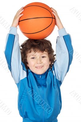 adorable child playing the basketball adorable child playing the basketball