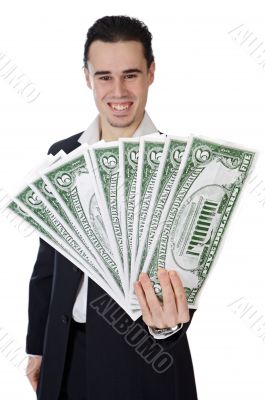 attractive young person businessman