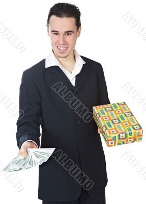 attractive young person businessman