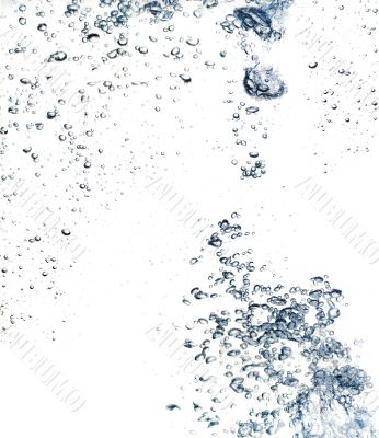 The abstract water splash background