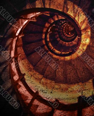 Abstract spiral pattern